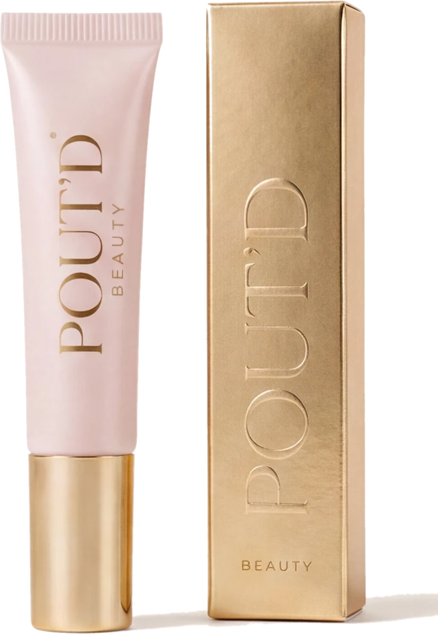 Pout'd Lip Plumper — pink tube and gold box